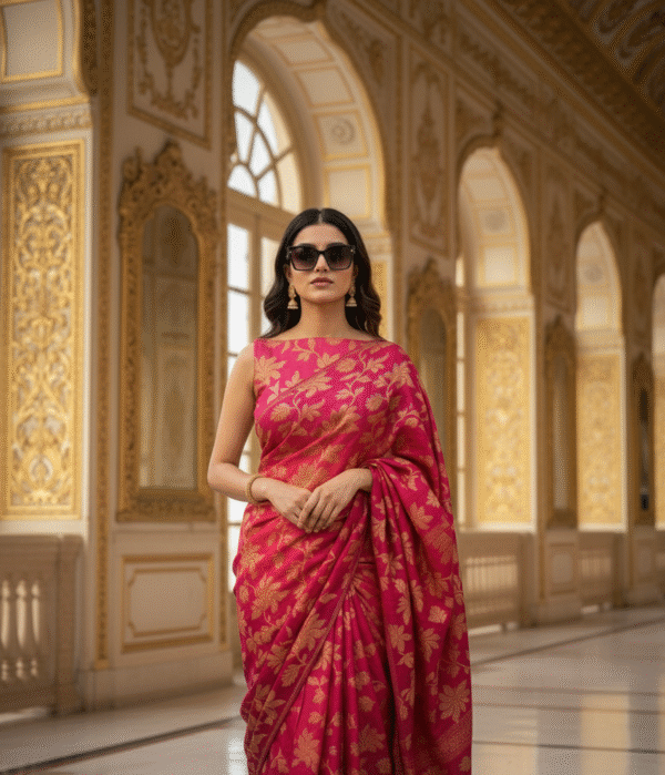 Banarsi Formal Gown Saree - Image 4
