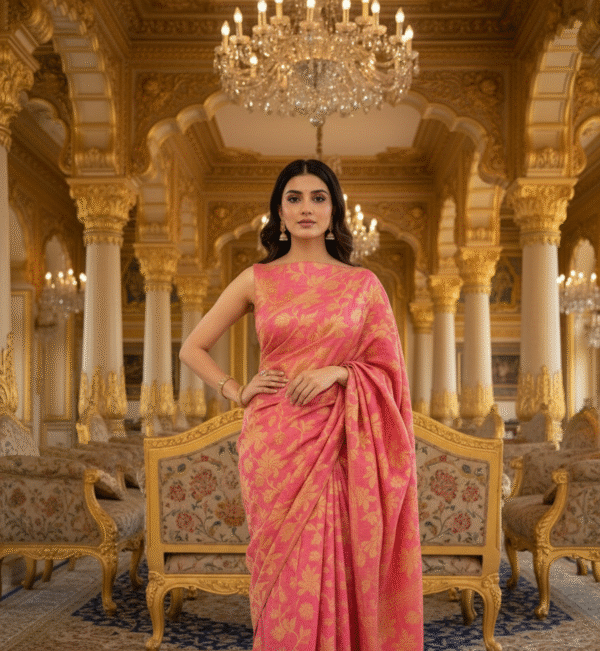 Banarsi Formal Gown Saree - Image 6