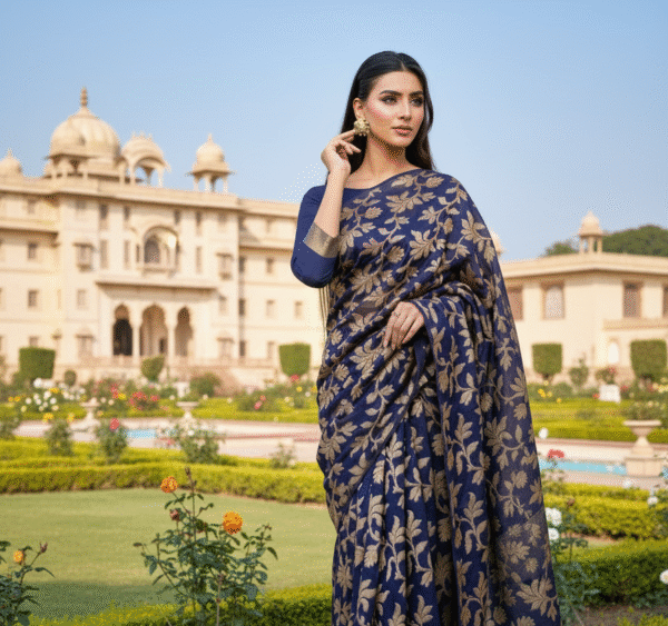 Banarsi Formal Gown Saree - Image 7
