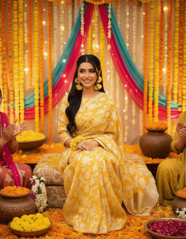 Banarsi Formal Gown Saree - Image 8